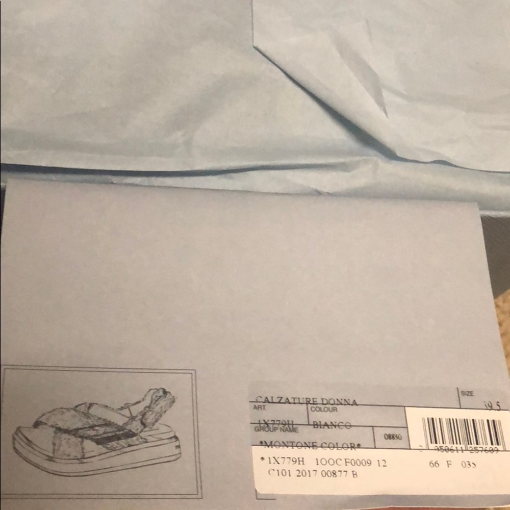 Prada shearling sport bianco sandals Genuine - Picture 4 of 6